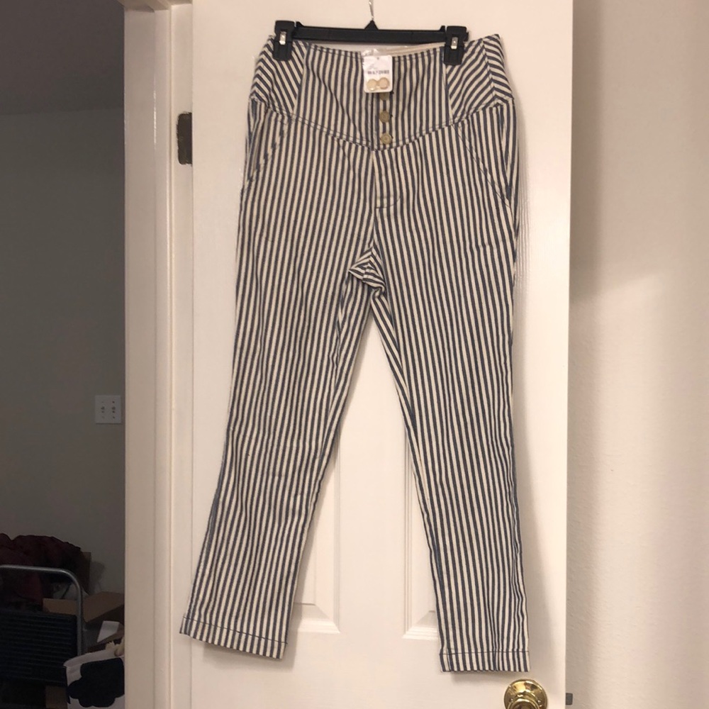 Free people striped pants size 10